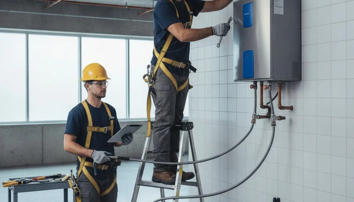 Tankless water heater service for Des Moines, IA homes by On Call Plumbers